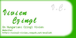 vivien czingl business card